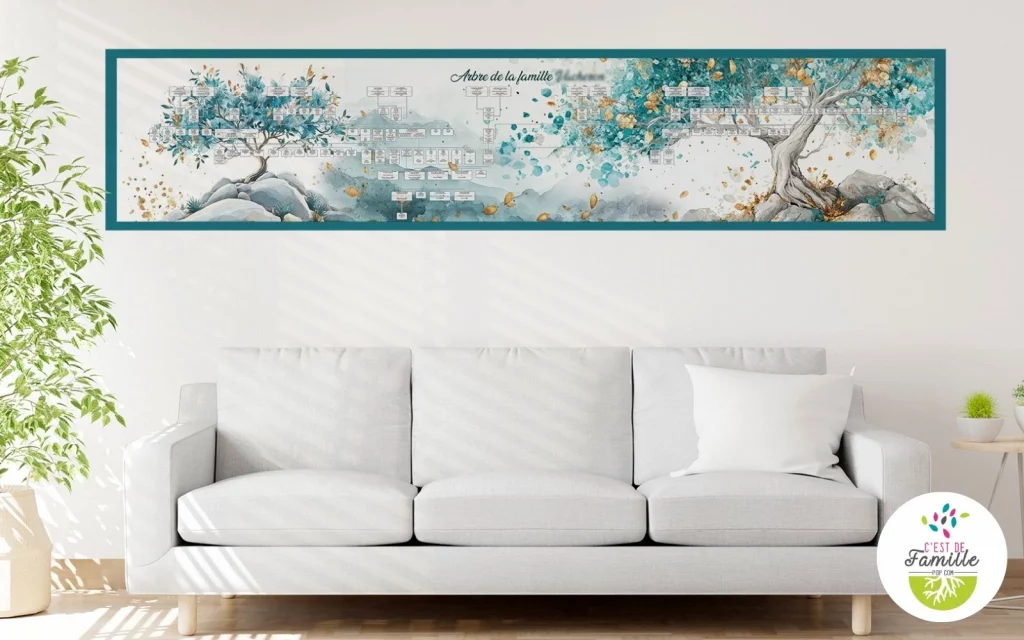 Arbre généalogique sur mesure linéaire