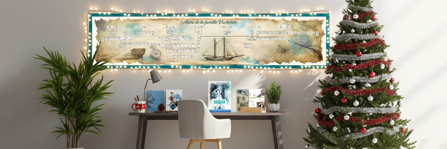 créations généagraphiques de noël