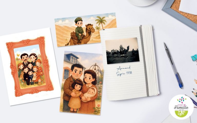 Généalogie créative pour les enfants et les ados réalisé par C’est de Famille
