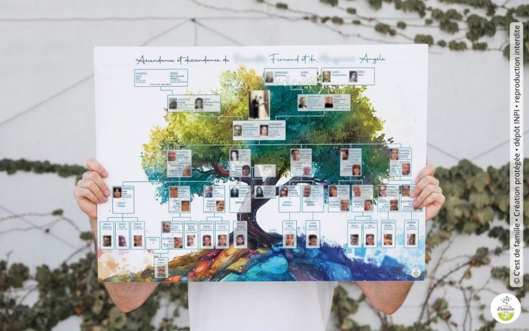 Arbre généalogique personnalisé et illustré