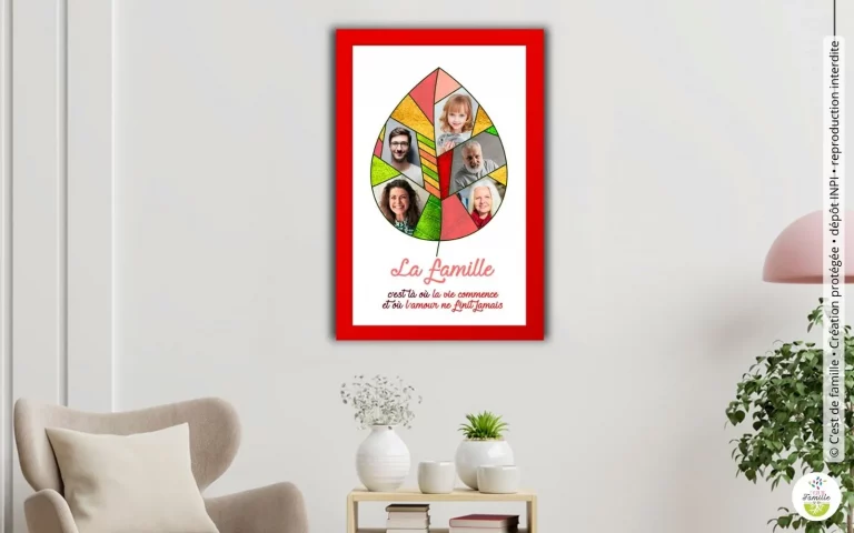 Portrait de famille personnalisé