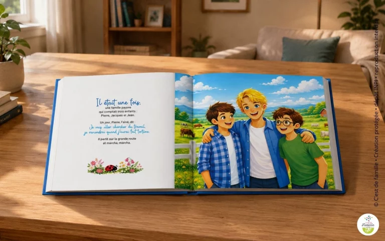 Livre personnalisé pour accompagner un enfant dans une étape familiale importante