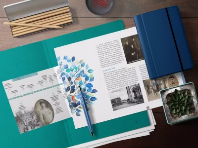 Livre mémoire personnalisé - généalogique - Livre généalogique interactif et vivant