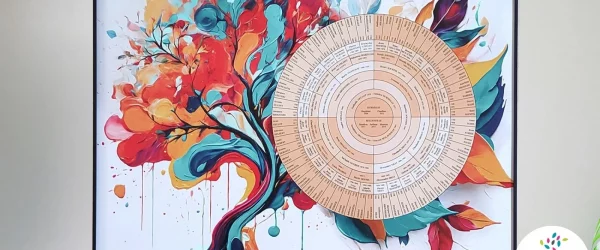 Arbre généalogique sur mesure circulaire