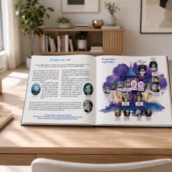 Livre pour enfant Bâton bâtonne. Livre mémoire familial mis en page sur mesure