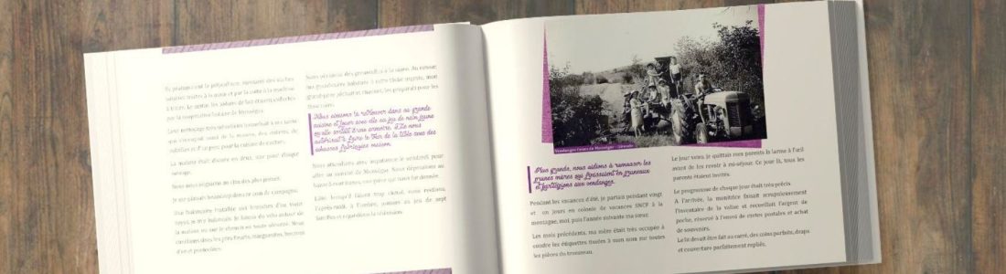 Livre mémoire personnalisé