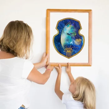Blason prénom personnalisé pour naissance ou cadeau enfant